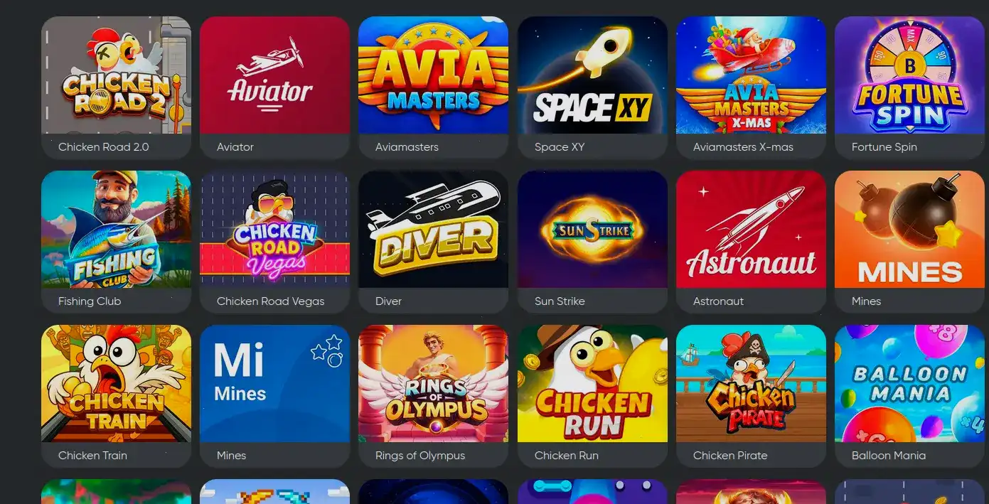 Игровой интерфейс Neon Club на ПК и телефоне